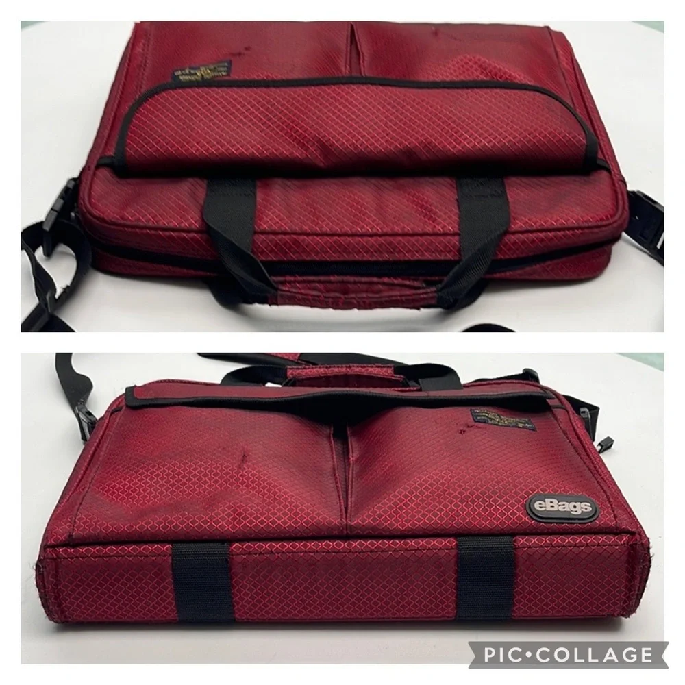 Ebags Maroon Laptop Crossbody Bag